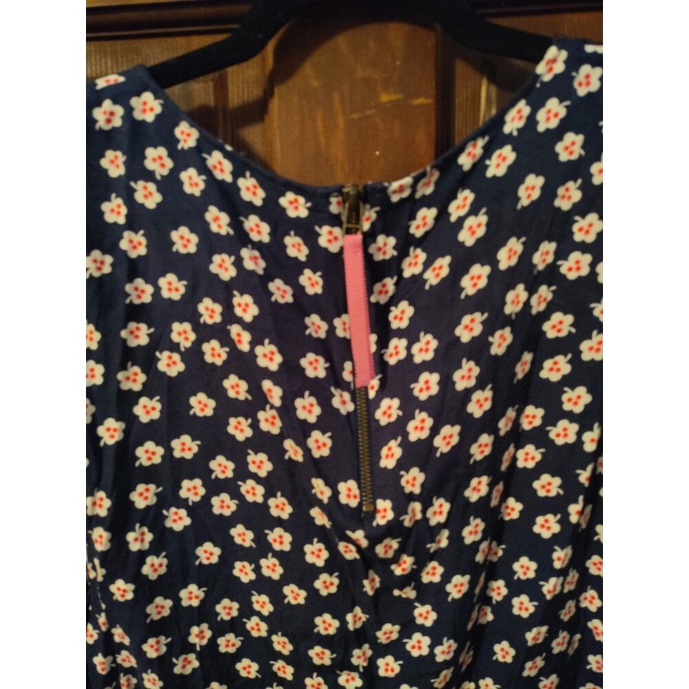 Boden Top Womens 8 Blue Pink Floral 3/4 Sleeves Casual Arie - Picture 5 of 5